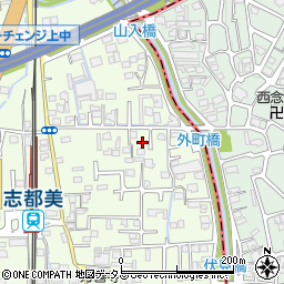 奈良県香芝市上中471-5周辺の地図