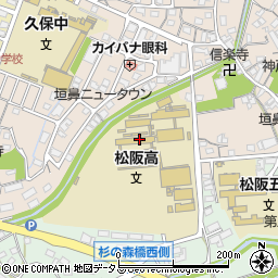松阪高校通信制周辺の地図
