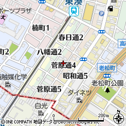 大阪府堺市堺区菅原通4丁30周辺の地図