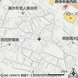 広島県府中市高木町1602周辺の地図