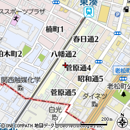 大阪府堺市堺区春日通3丁20周辺の地図