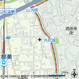 奈良県香芝市上中472周辺の地図