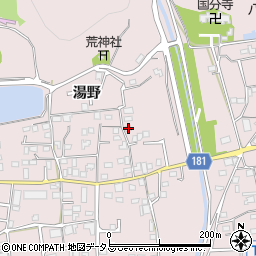 広島県福山市神辺町湯野1118周辺の地図