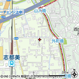 奈良県香芝市上中471-4周辺の地図