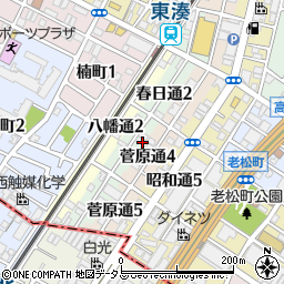 大阪府堺市堺区春日通3丁17周辺の地図
