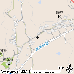 岡山県浅口市金光町上竹354周辺の地図