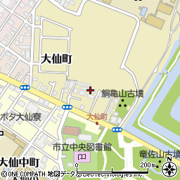 〒590-0035 大阪府堺市堺区大仙町の地図