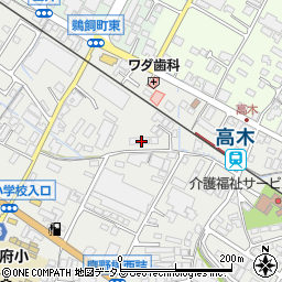 広島県府中市高木町57-1周辺の地図