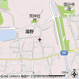 広島県福山市神辺町湯野1067周辺の地図