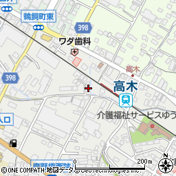広島県府中市高木町56周辺の地図