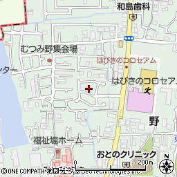 大阪府羽曳野市野276-56周辺の地図