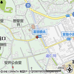 富田橋北周辺の地図