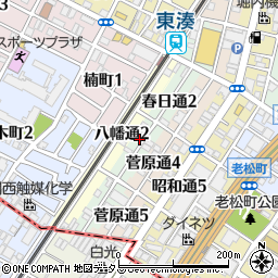 大阪府堺市堺区春日通3丁16周辺の地図