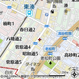 大阪府堺市堺区昭和通周辺の地図