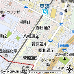 大阪府堺市堺区春日通周辺の地図