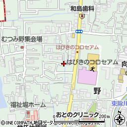 大阪府羽曳野市野276-13周辺の地図
