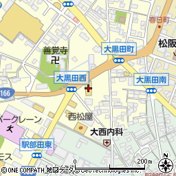 ＡＯＫＩ松阪大黒田店周辺の地図