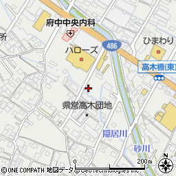 広島県府中市高木町423周辺の地図
