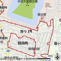 大阪府羽曳野市野々上1丁目2周辺の地図