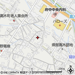 広島県府中市高木町1383周辺の地図