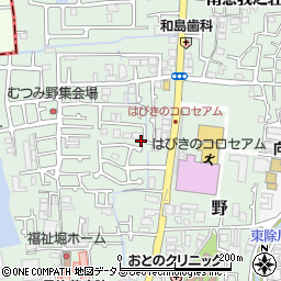 大阪府羽曳野市野276-1周辺の地図