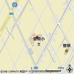 岡山市立曽根小学校周辺の地図