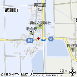 奈良県天理市武蔵町539周辺の地図