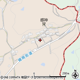 岡山県浅口市金光町上竹364周辺の地図