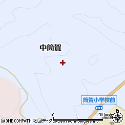 広島県安芸太田町（山県郡）中筒賀周辺の地図