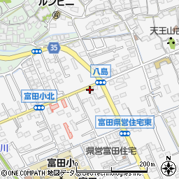 ＥＮＥＯＳ富田ＳＳ周辺の地図
