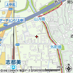 奈良県香芝市上中476-9周辺の地図
