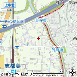 奈良県香芝市上中476-10周辺の地図
