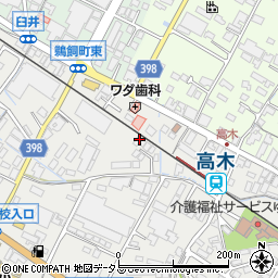 広島県府中市高木町52周辺の地図