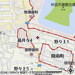 大阪府羽曳野市野々上1丁目12周辺の地図