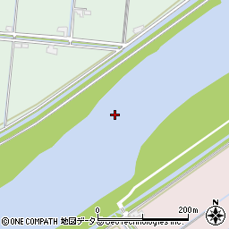 倉敷川周辺の地図