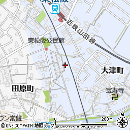 三重県松阪市大津町58-43周辺の地図