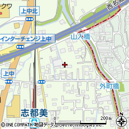 奈良県香芝市上中478-1周辺の地図