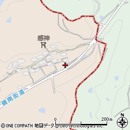 岡山県浅口市金光町上竹383周辺の地図