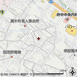 広島県府中市高木町1406-7周辺の地図