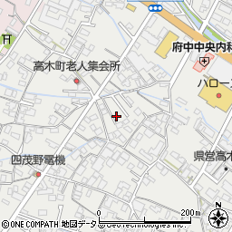 広島県府中市高木町1406-6周辺の地図