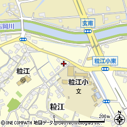 天龍庵粒江工場周辺の地図