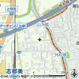 奈良県香芝市上中503-10周辺の地図