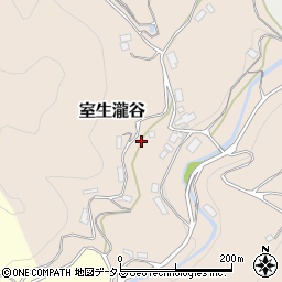 奈良県宇陀市室生瀧谷周辺の地図