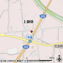 広島県福山市神辺町上御領296周辺の地図