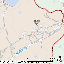 岡山県浅口市金光町上竹460周辺の地図