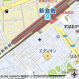 タイムズ新倉敷駅前第２駐車場周辺の地図