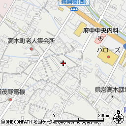 広島県府中市高木町1393周辺の地図