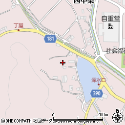 広島県福山市神辺町湯野2052-1周辺の地図