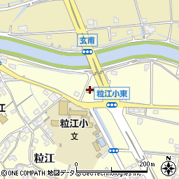 セブンイレブン倉敷粒江店周辺の地図