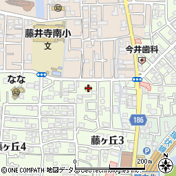 デイリーヤマザキ藤井寺藤ケ丘店周辺の地図